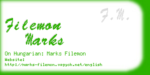 filemon marks business card